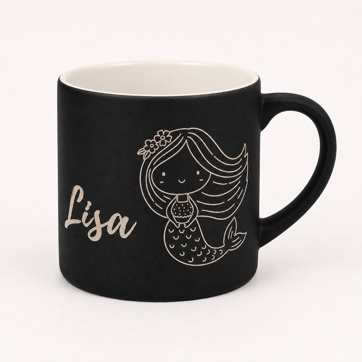 Personalisierte Lasertasse für Kinder mit Name – 180 ml Kindertasse graviert