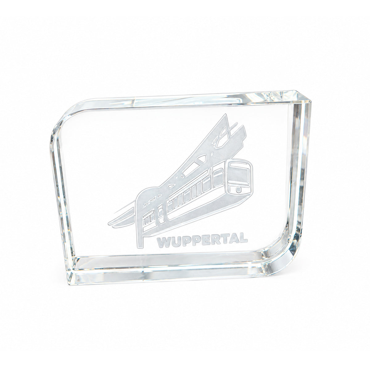 Wuppertal Schwebebahn im Glas – Innengravur 80 × 60 mm