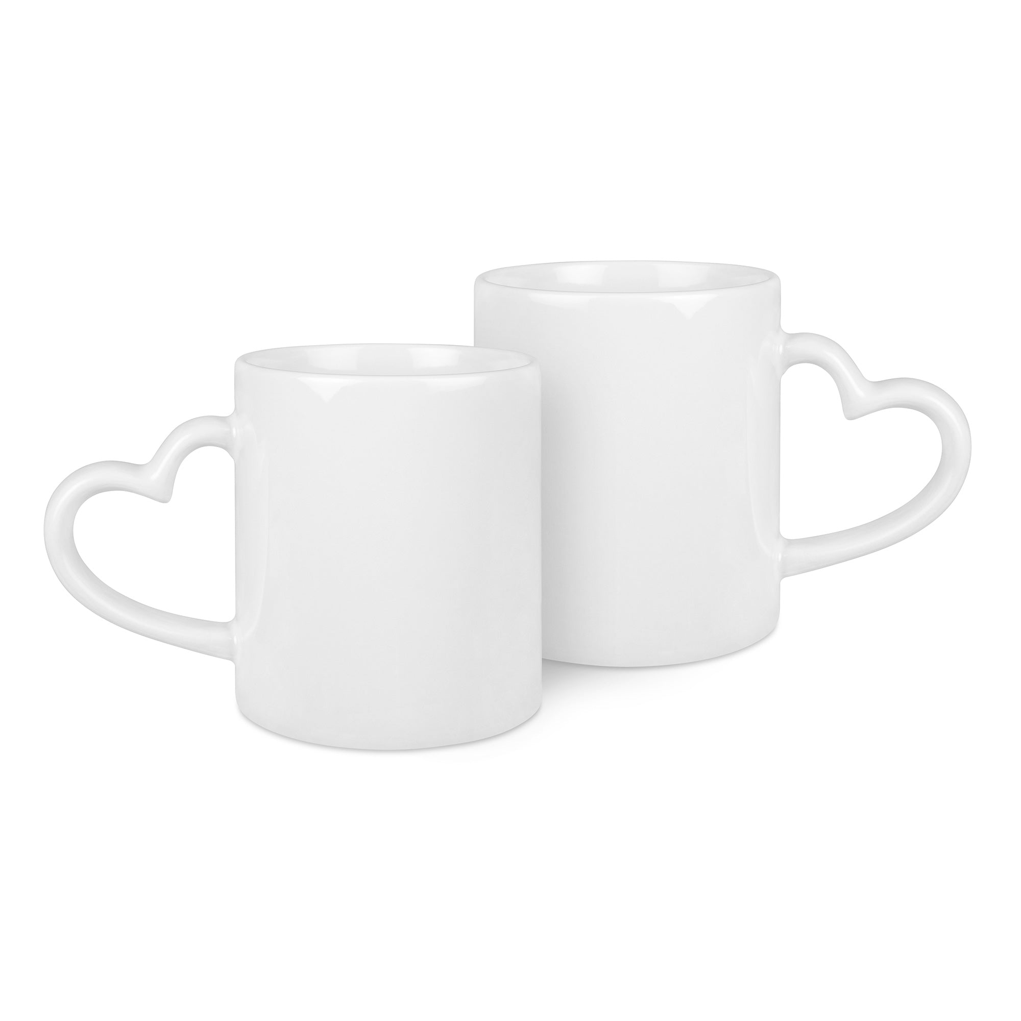 Tasse mit Herz-Henkel Partnertasse Sublimation Sublimationsdruck Rohling