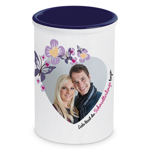 Keramikbecher Zahnputzbecher Stiftebecher Vase Besteckbecher Sublimation