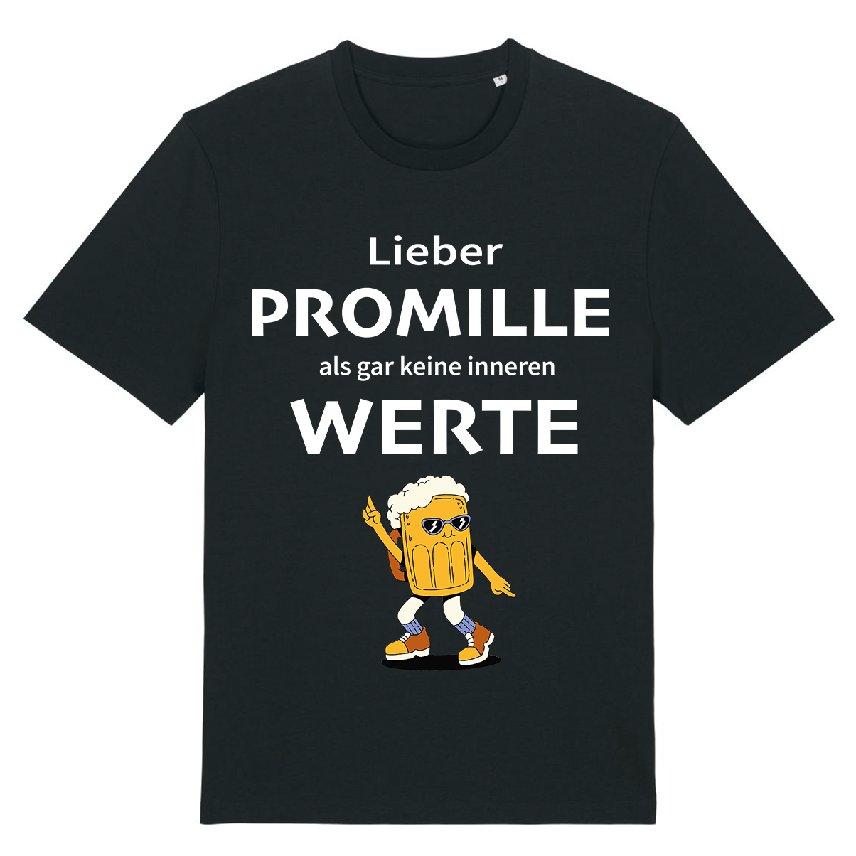 T-Shirt Lieber Promille als gar keine inneren Werte Bier Spruch Party