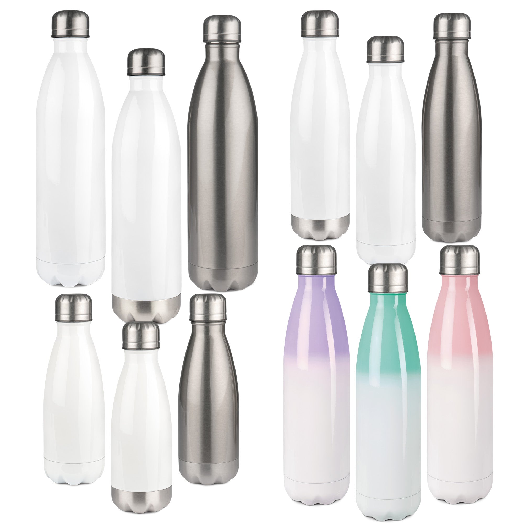 Thermoflasche-Edelstahl Flasche Heiß Kalt Farbig Sublimation Sublimationsdruck