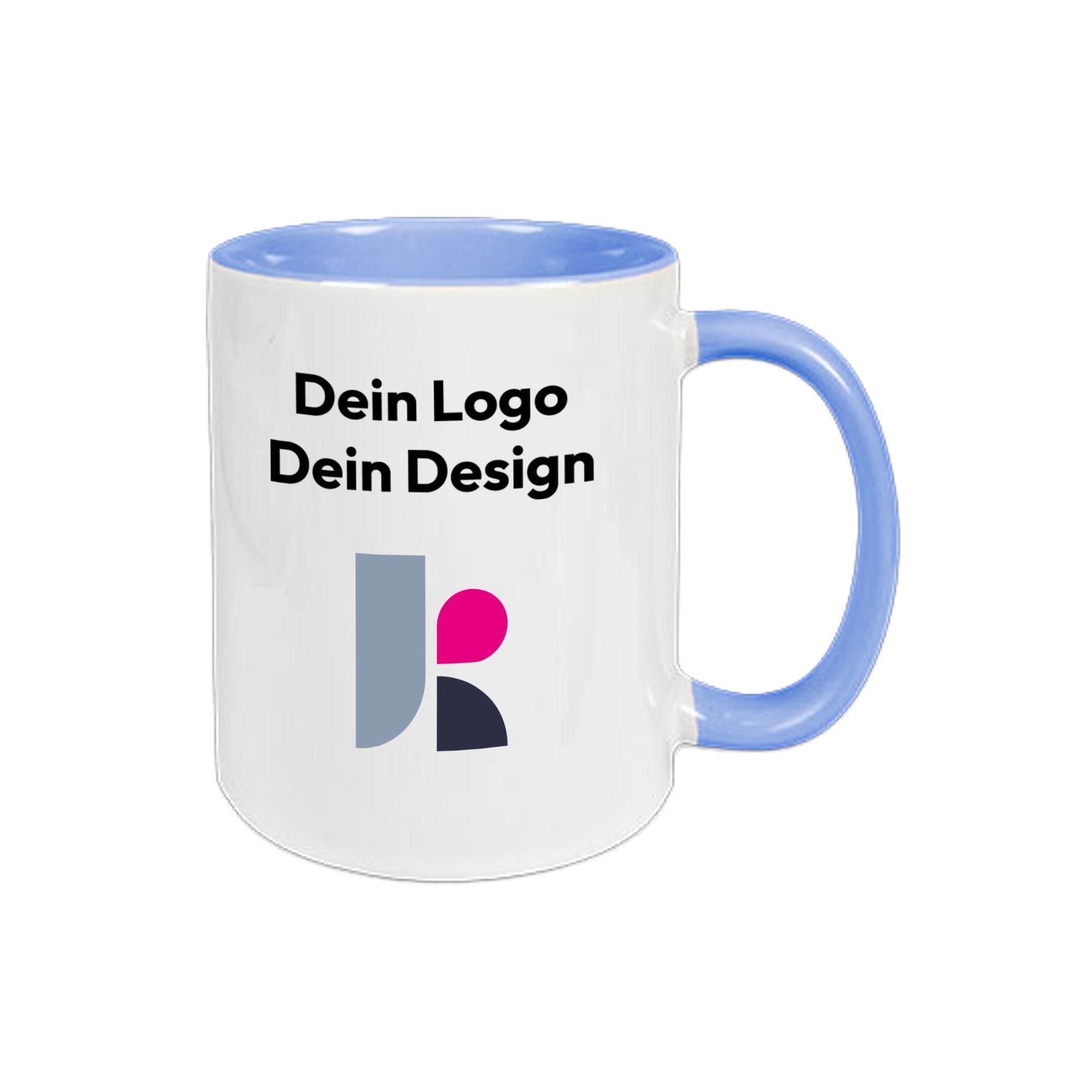 Two Tone Keramiktasse mit Fotodruck 330 ml, 14 Farben, sublimiert