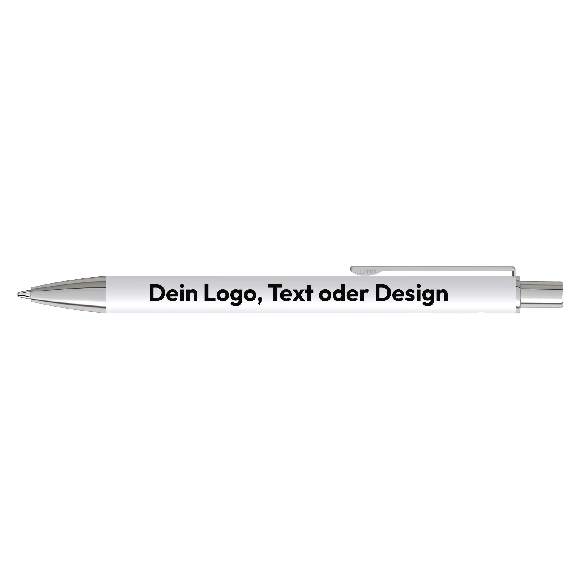 Kugelschreiber mit eigenem Logo bedrucken – UMA Groove, Metall, recyceltes Aluminium