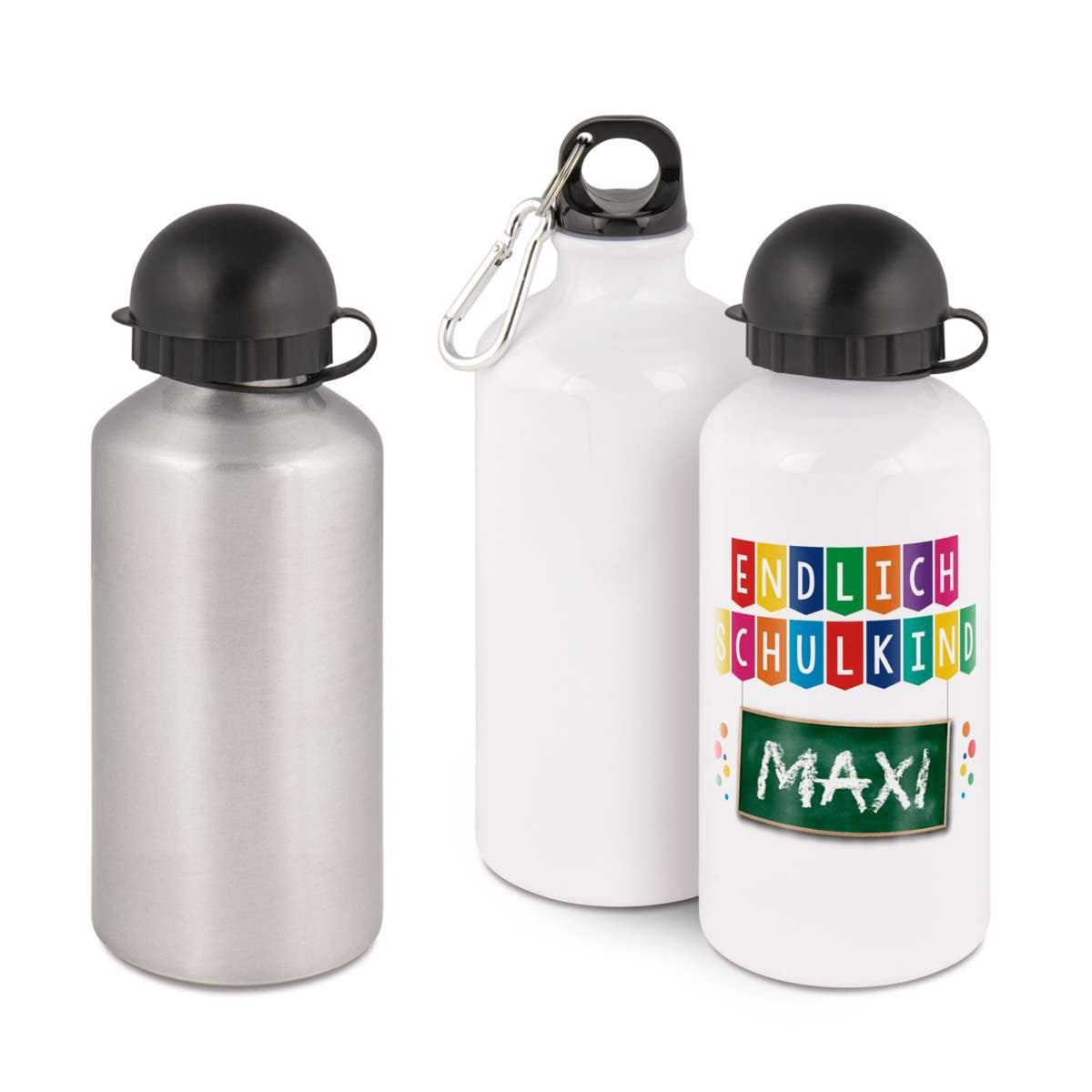 Aluminium-Trinkflasche Kinder Junge Mädchen Schule Sublimation