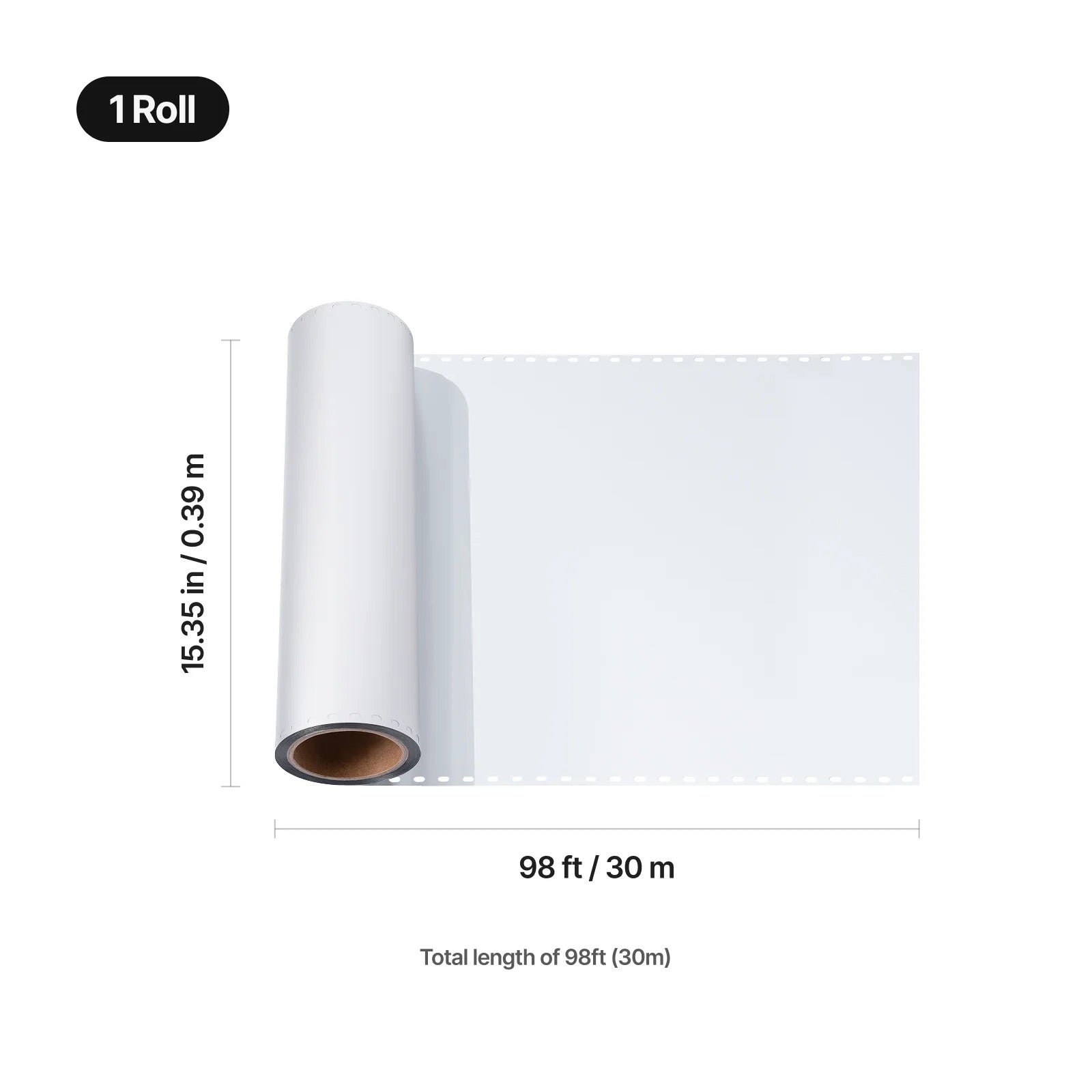 xTool Silberfolien-Filmrolle für Apparel Printer – 39 cm × 30 m