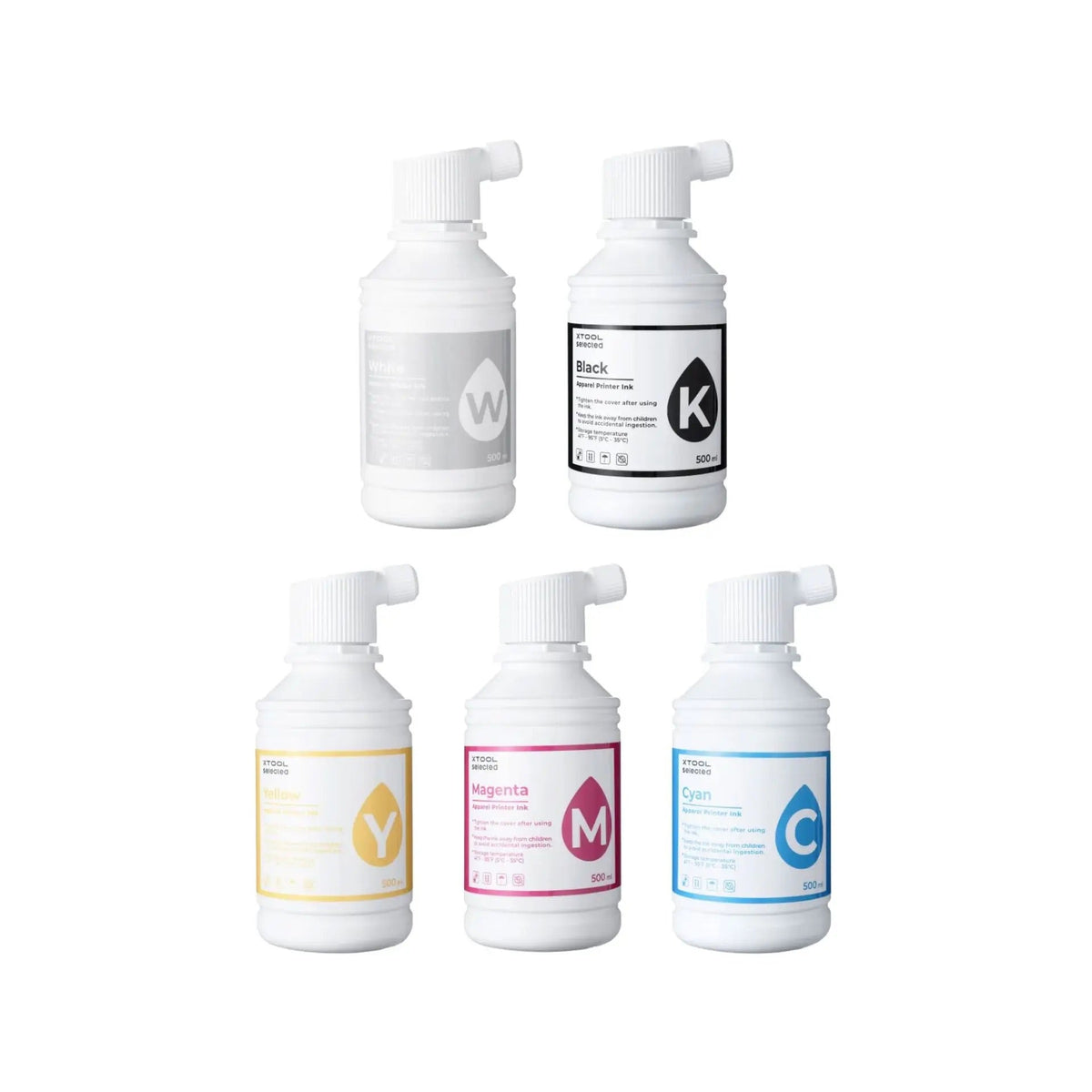 xTool DTF Tinte 500ml – Hochwertige Pigmenttinte für xTool DTF Drucksystem
