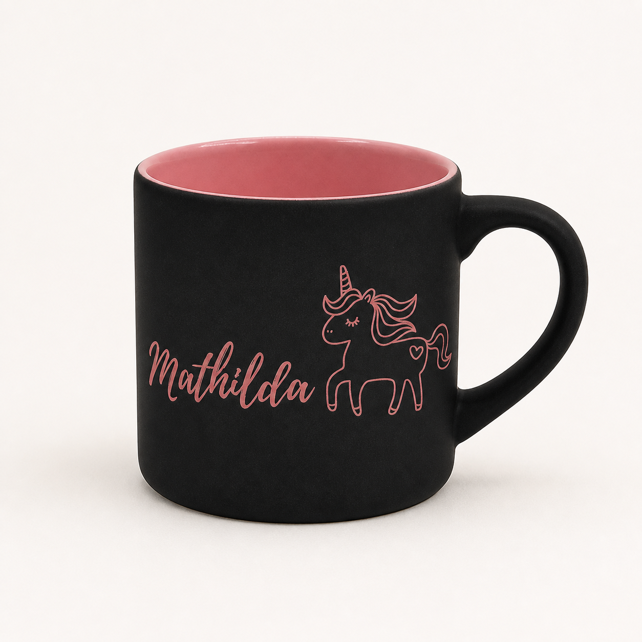 Personalisierte Lasertasse für Kinder mit Name – 180 ml Kindertasse graviert