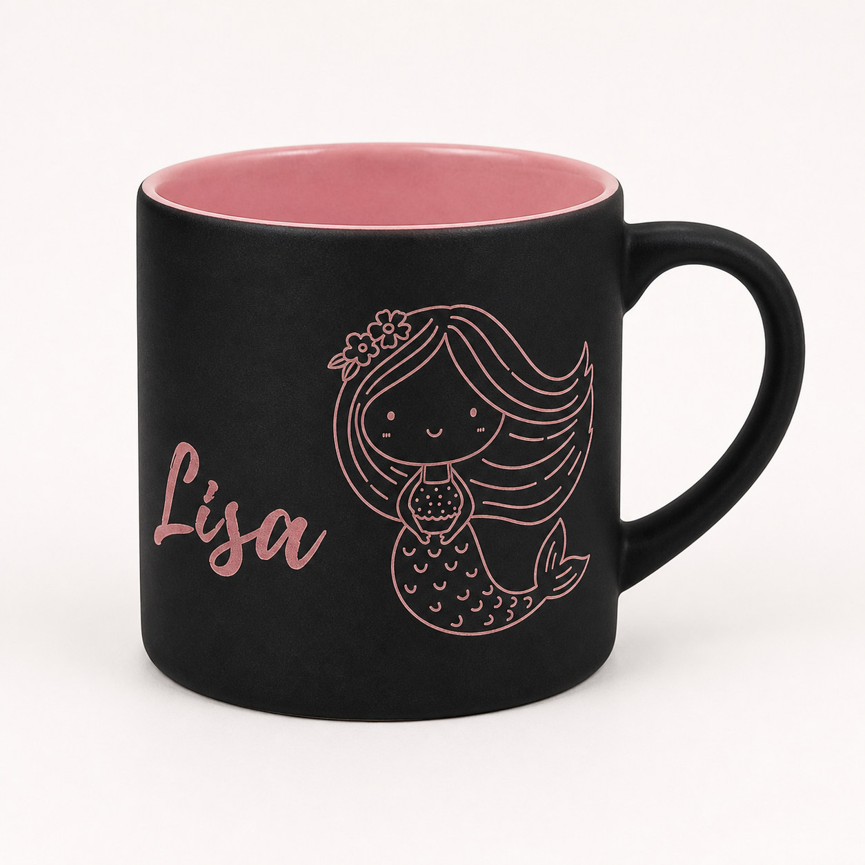 Personalisierte Lasertasse für Kinder mit Name – 180 ml Kindertasse graviert