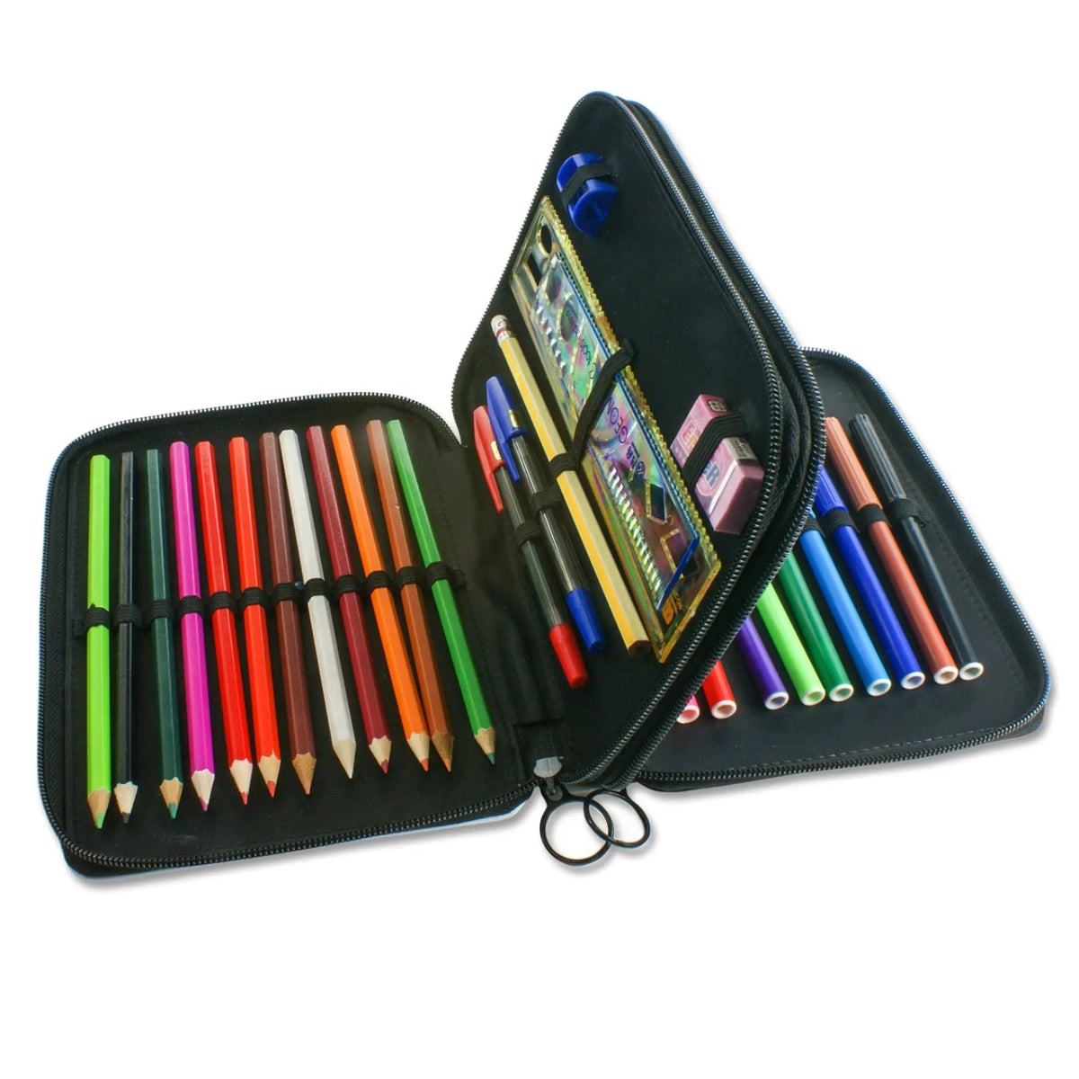 Federmappe Federmäppchen Schüleretui gefüllt Stifte Schule Sublimation