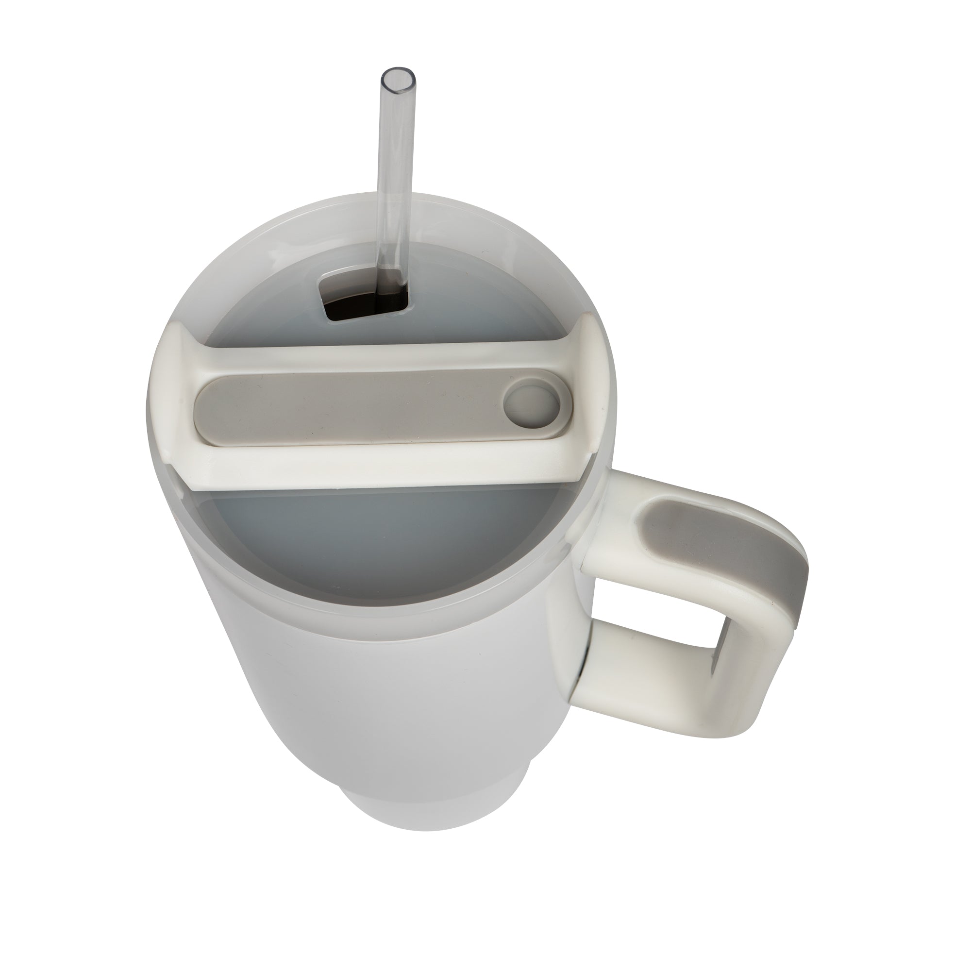 Edelstahl-Thermo-Becher mit Griff und Deckel 40oz 1,2 Liter