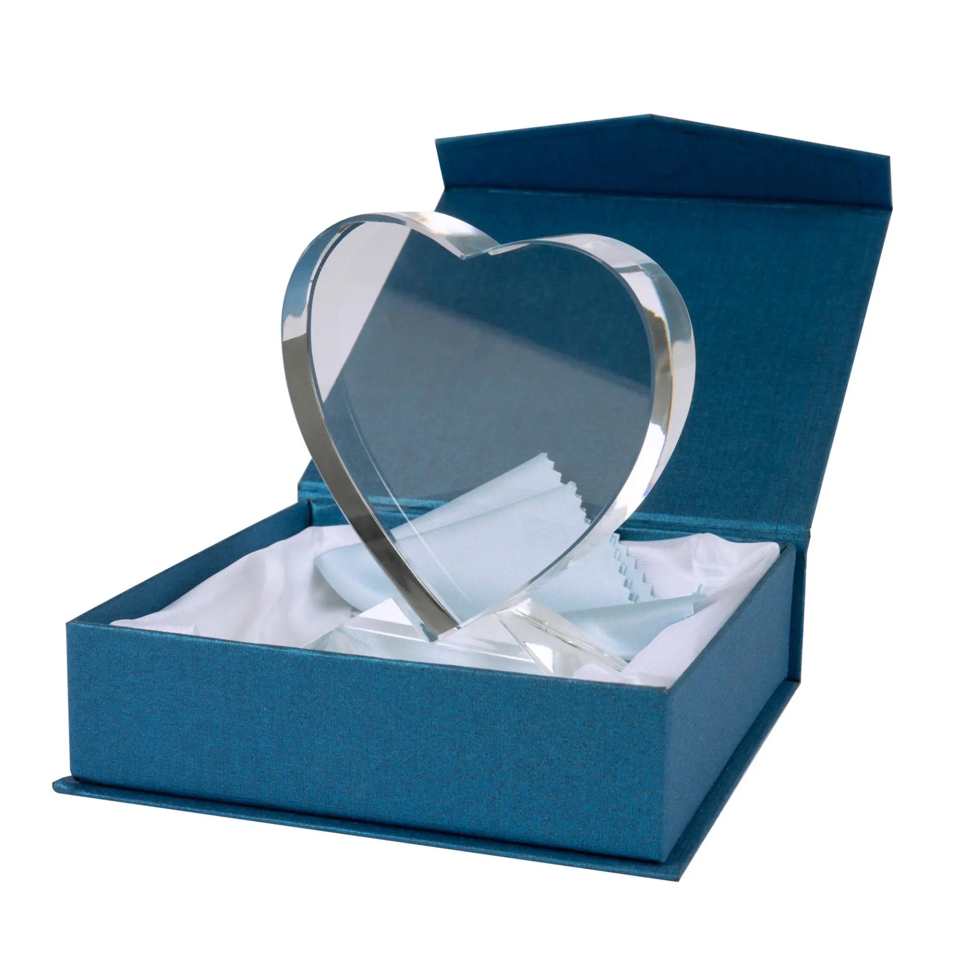 Glaskörper in Herzform mit Glassockel – 100 x 105 x 35 mm