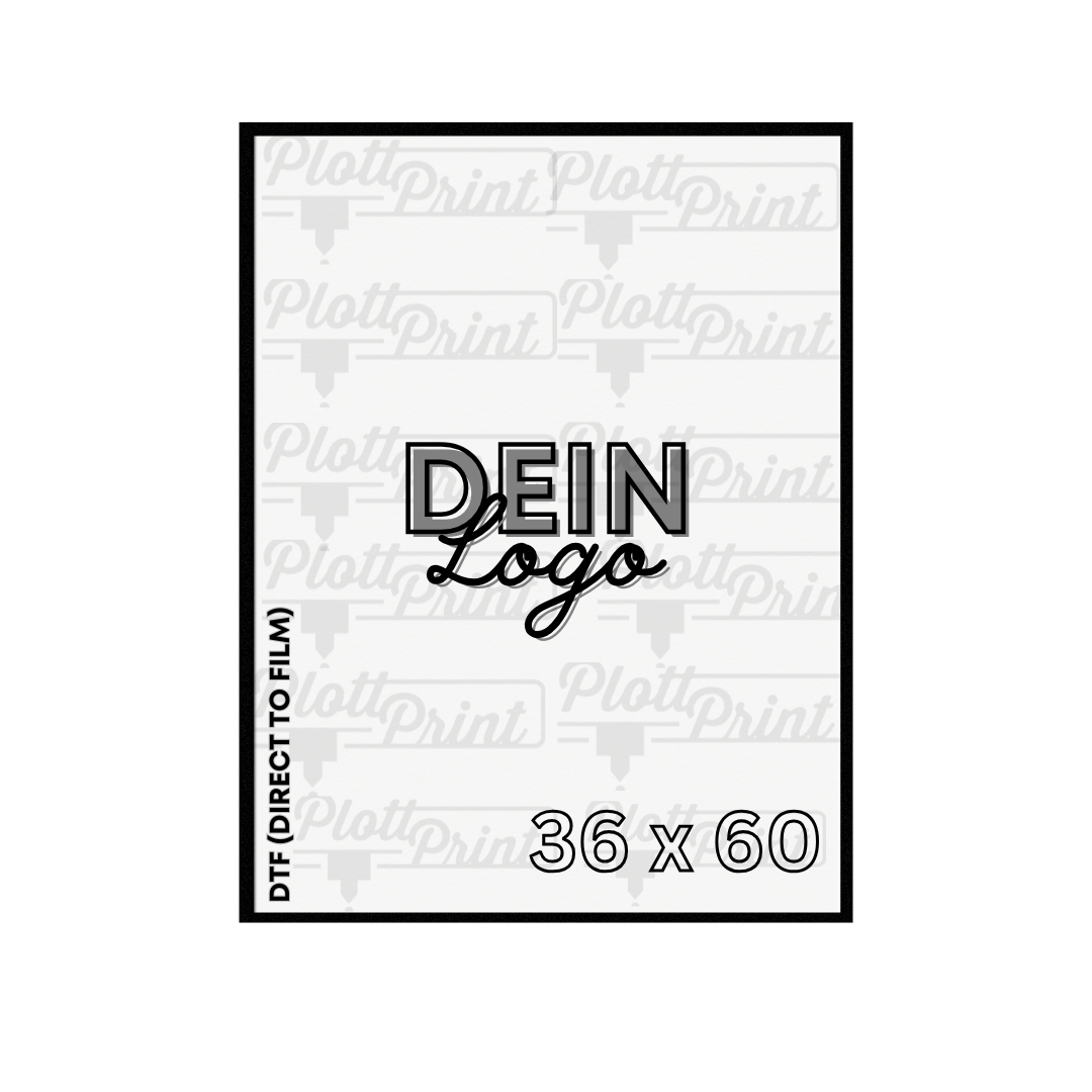DTFilm (Direct-to-Film) Transfer mit deinem Foto, Logo oder Design bedruckt DTF