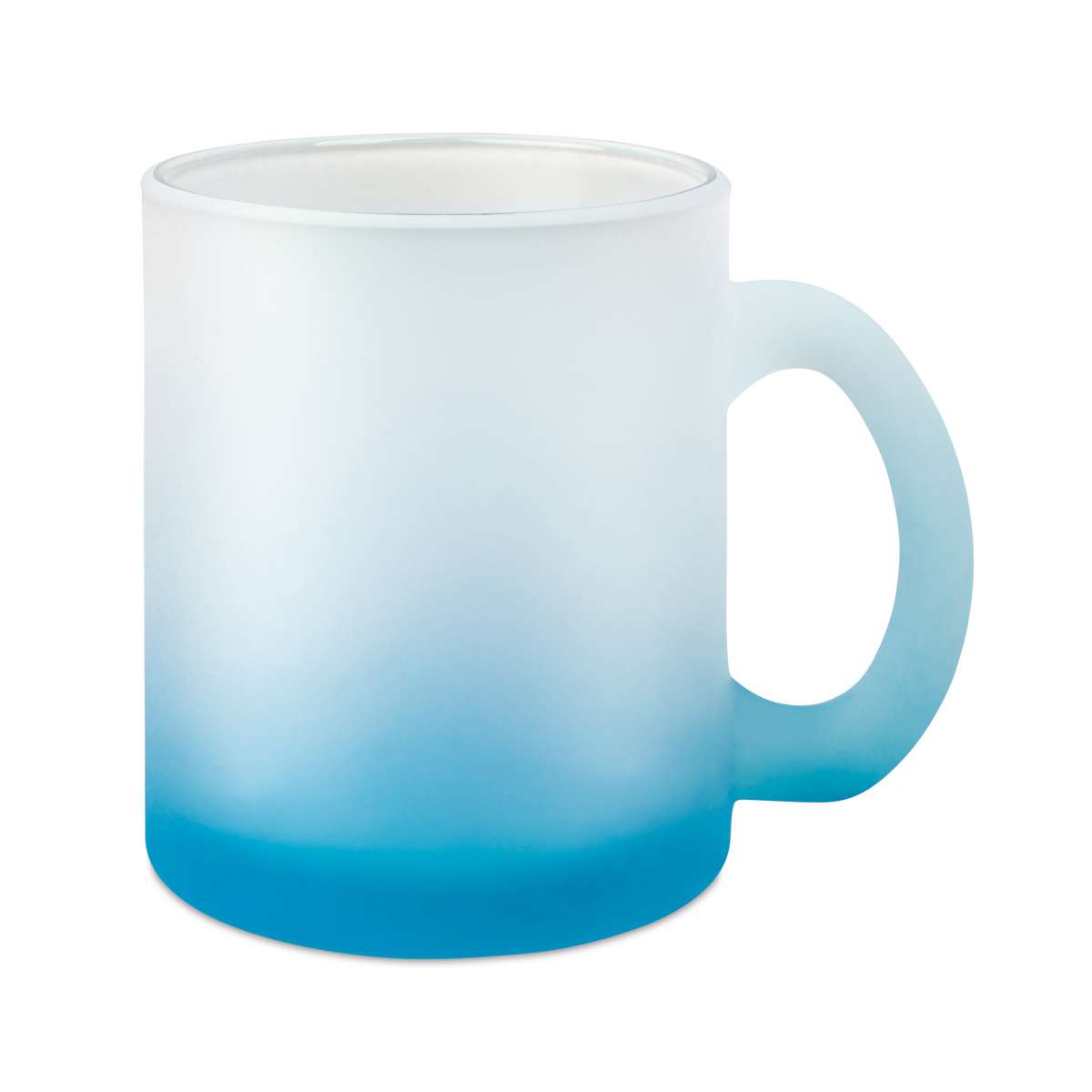 Glastasse zweifarbig Farbverlauf Sublimation Sublimatiosdruck Frost Glas