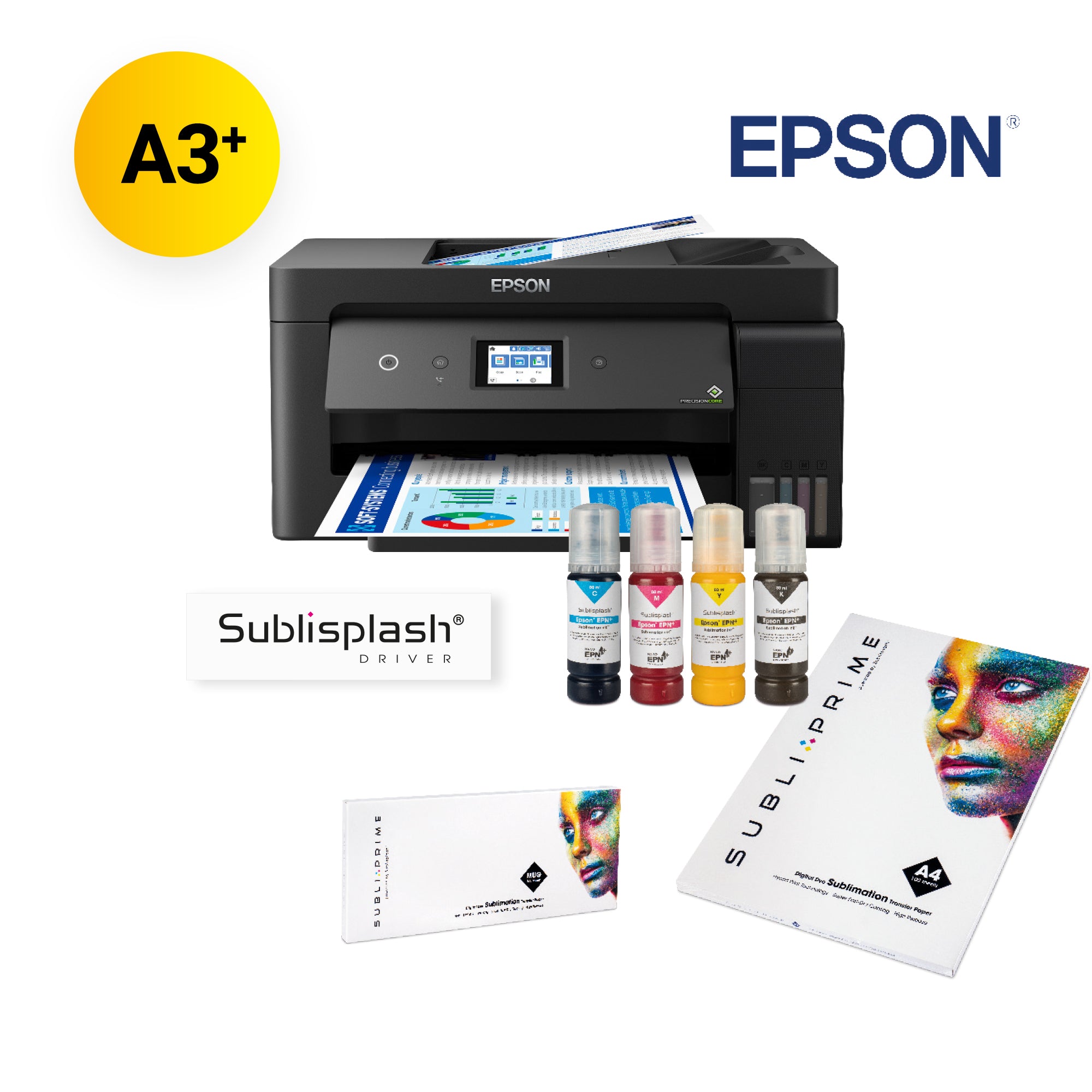 Startpaket Epson EcoTank A3+ Sublimationsdrucker