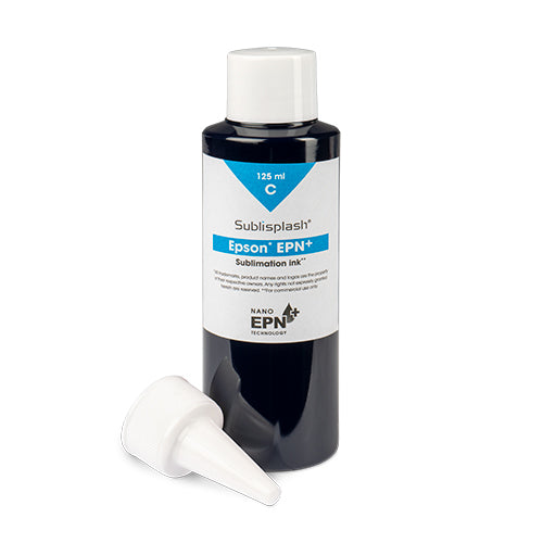 Sublisplash® EPN+ in 125 ml Flaschen mit Dosierspitze Sublimationstinte