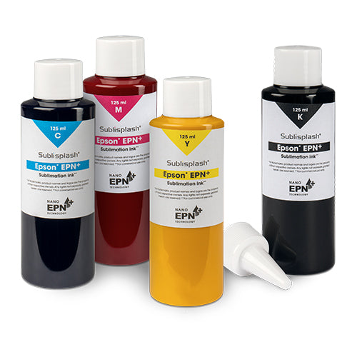Sublisplash® EPN+ in 125 ml Flaschen mit Dosierspitze Sublimationstinte