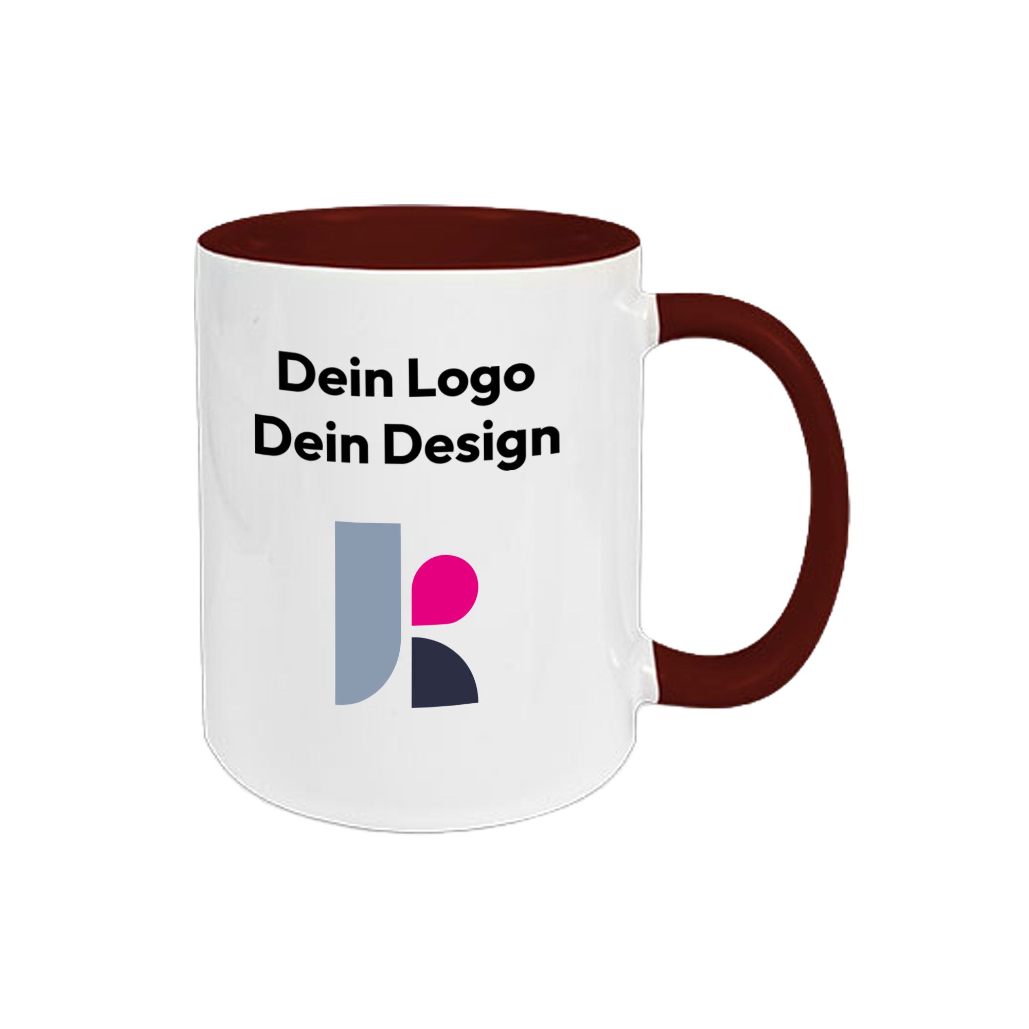Two Tone Keramiktasse mit Fotodruck 330 ml, 14 Farben, sublimiert