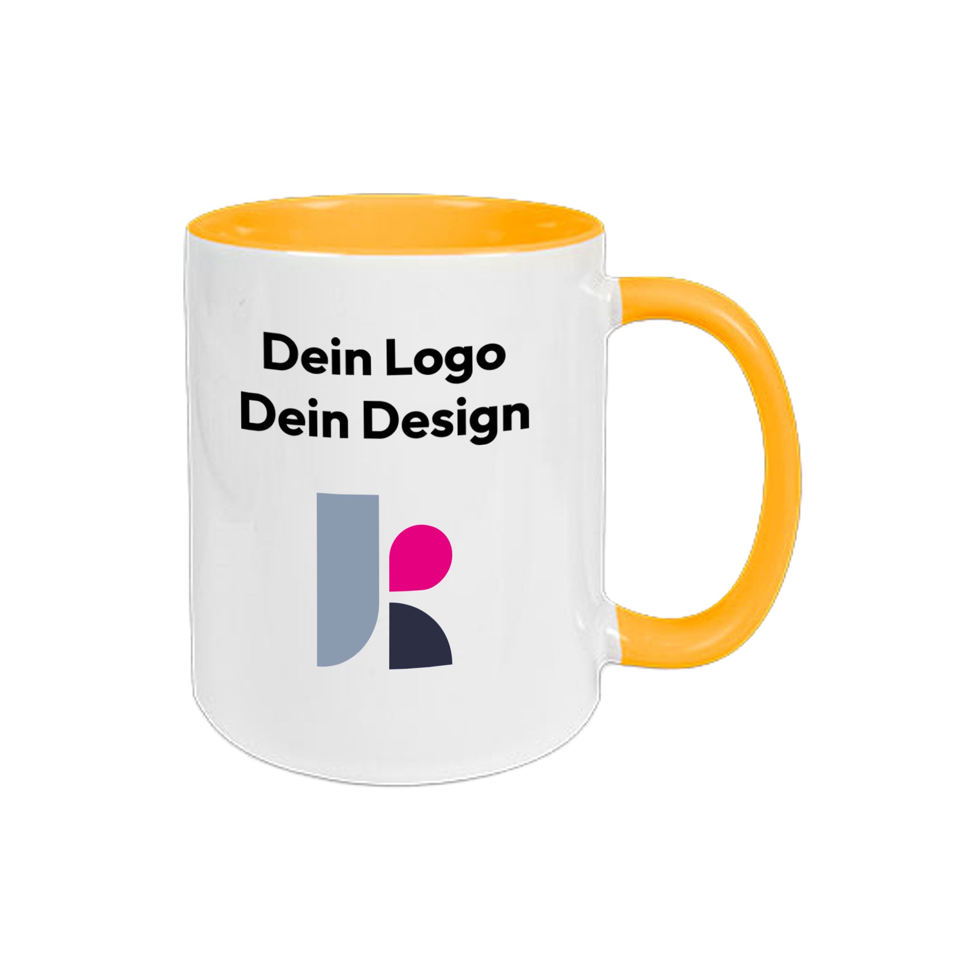 Two Tone Keramiktasse mit Fotodruck 330 ml, 14 Farben, sublimiert