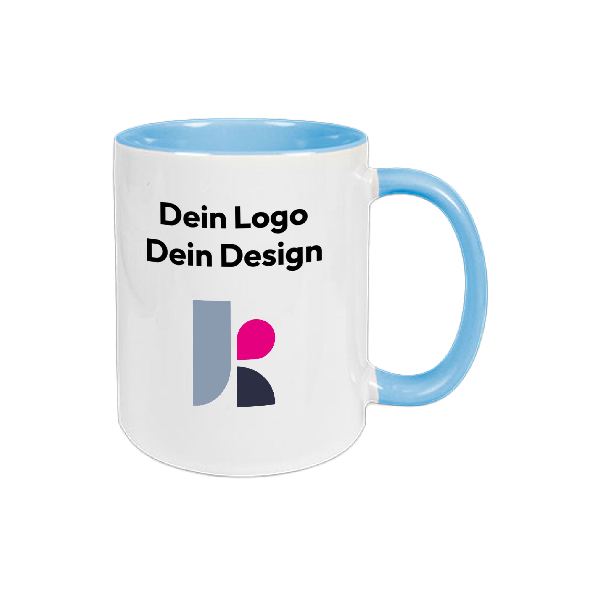 Two Tone Keramiktasse mit Fotodruck 330 ml, 14 Farben, sublimiert