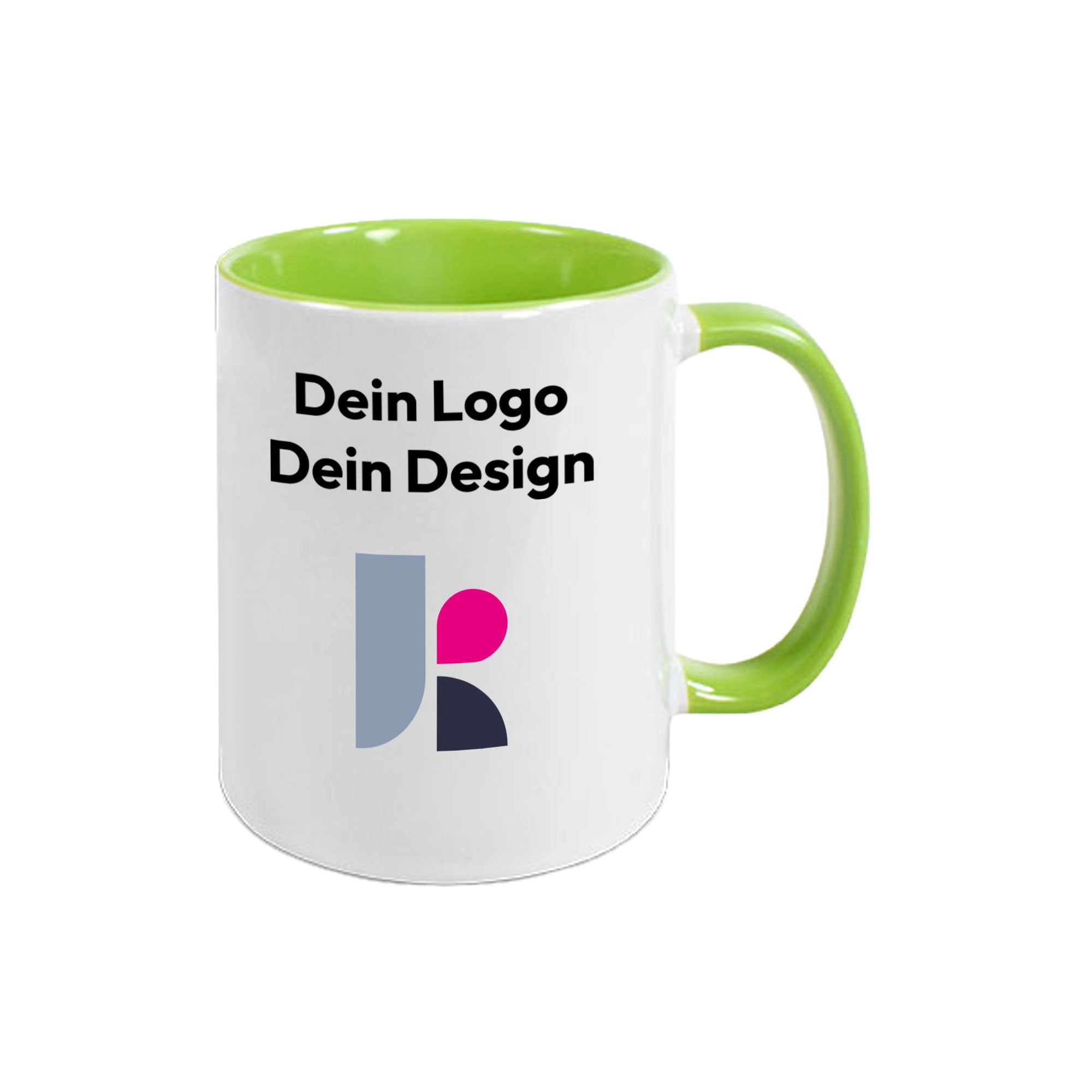 Two Tone Keramiktasse mit Fotodruck 330 ml, 14 Farben, sublimiert