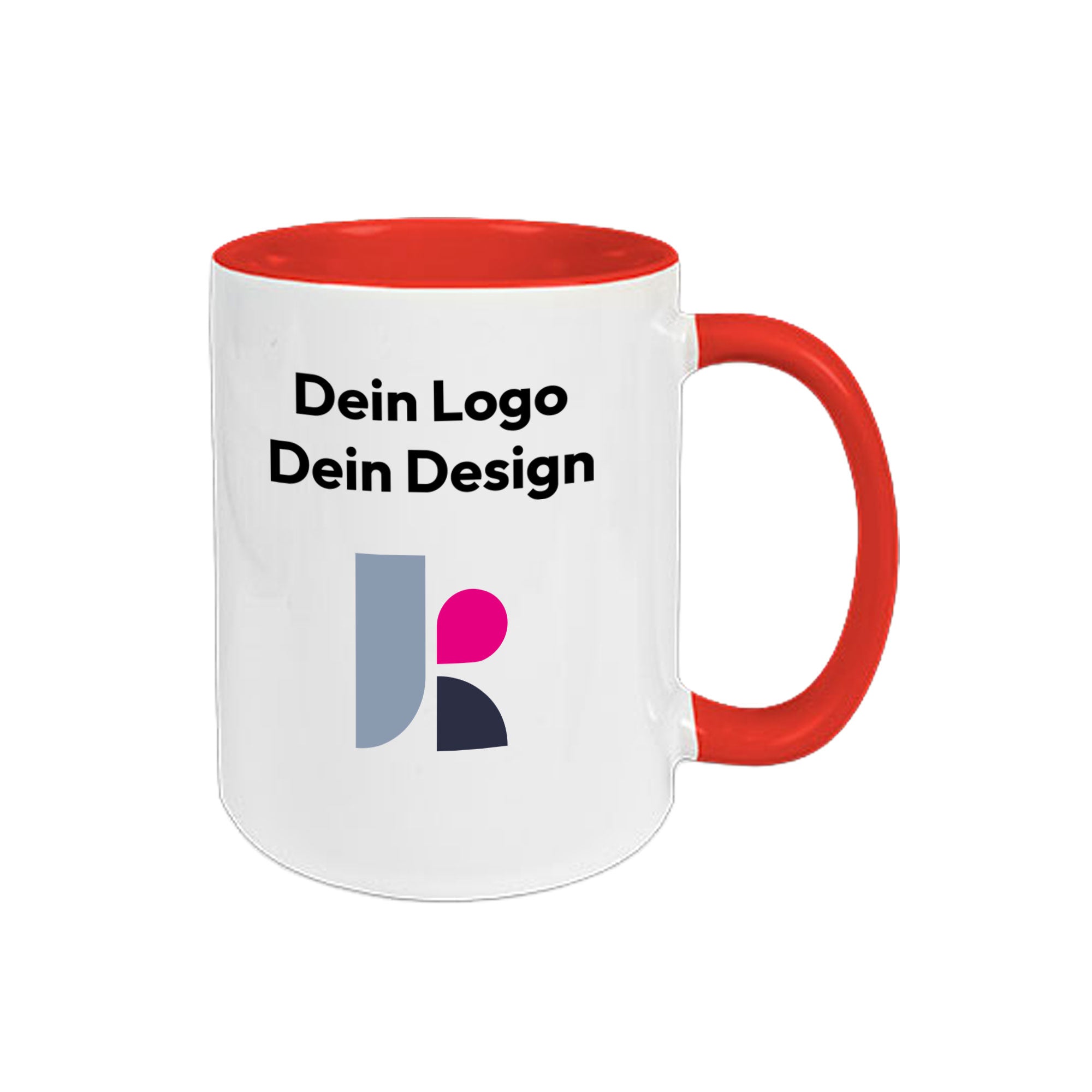 Two Tone Keramiktasse mit Fotodruck 330 ml, 14 Farben, sublimiert