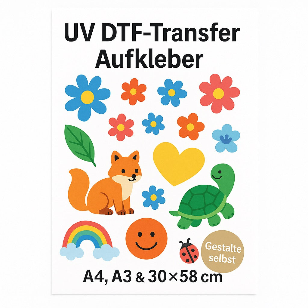 DTF UV AUFKLEBER / Transfer
