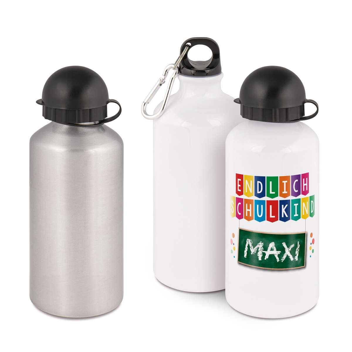 Aluminium-Trinkflasche Kinder Junge Mädchen Schule Sublimation