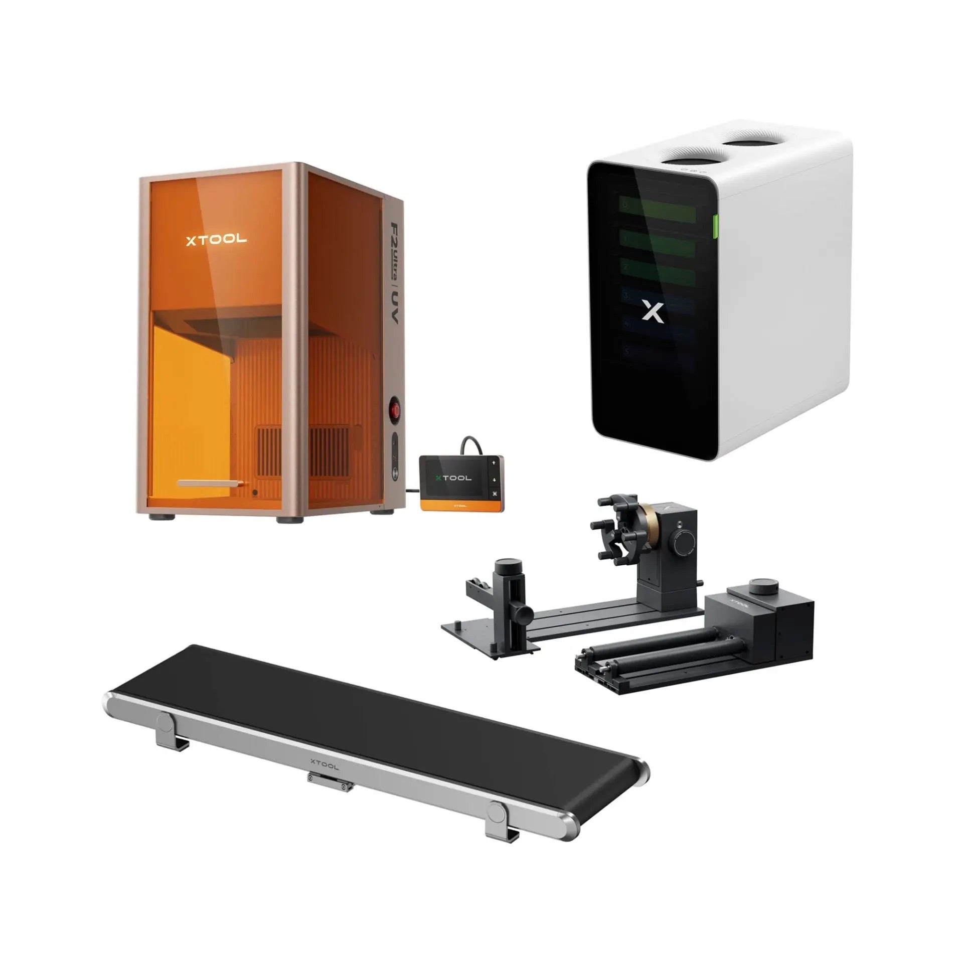 xTool F2 Ultra UV 5 W UV-Lasergravierer, Conveyor & Deluxe Bundle