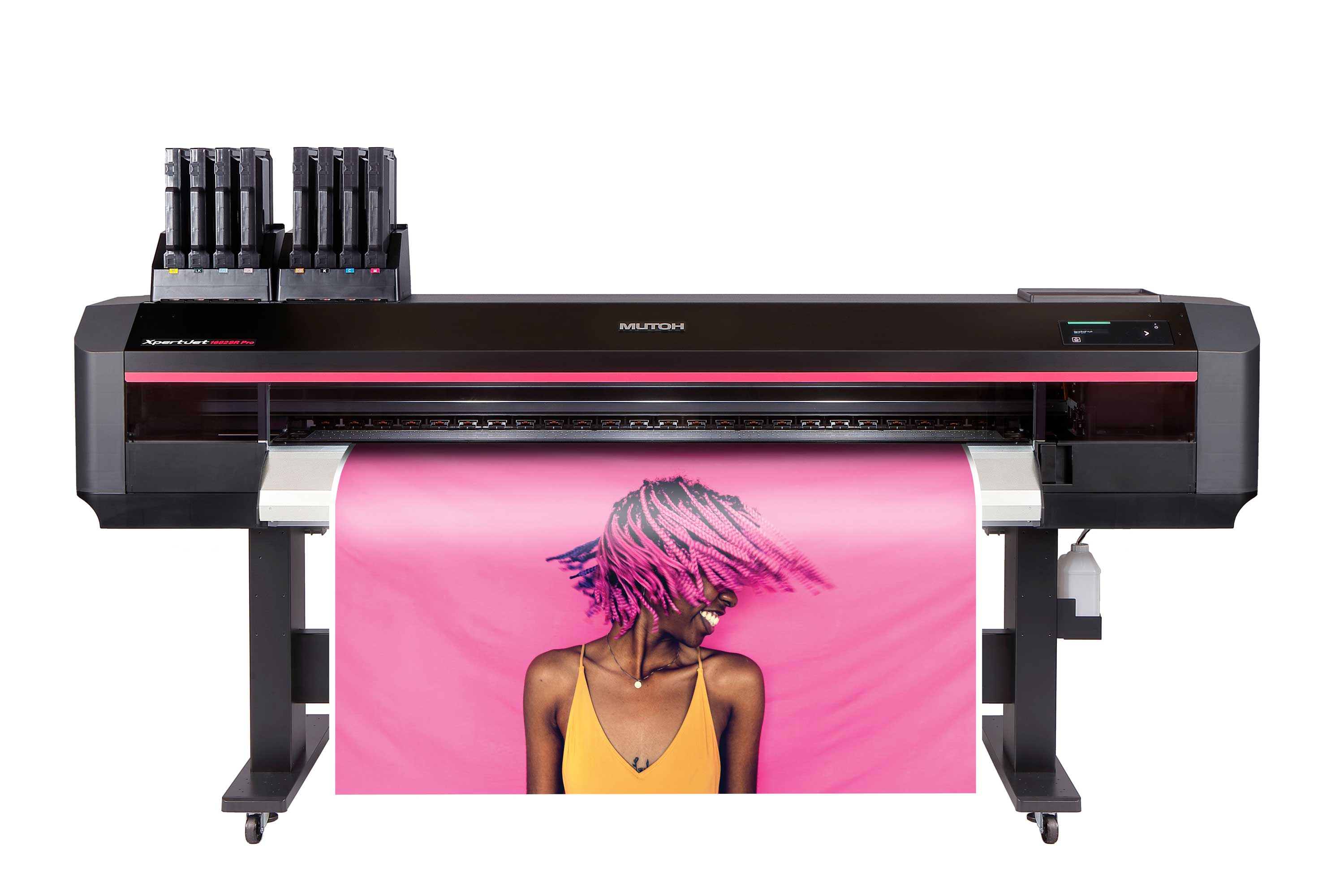 XpertJet 1682SR Pro - Eco-Solvent Drucker mit motorisierten Medienaufwickler (P30, P40 o. P100)