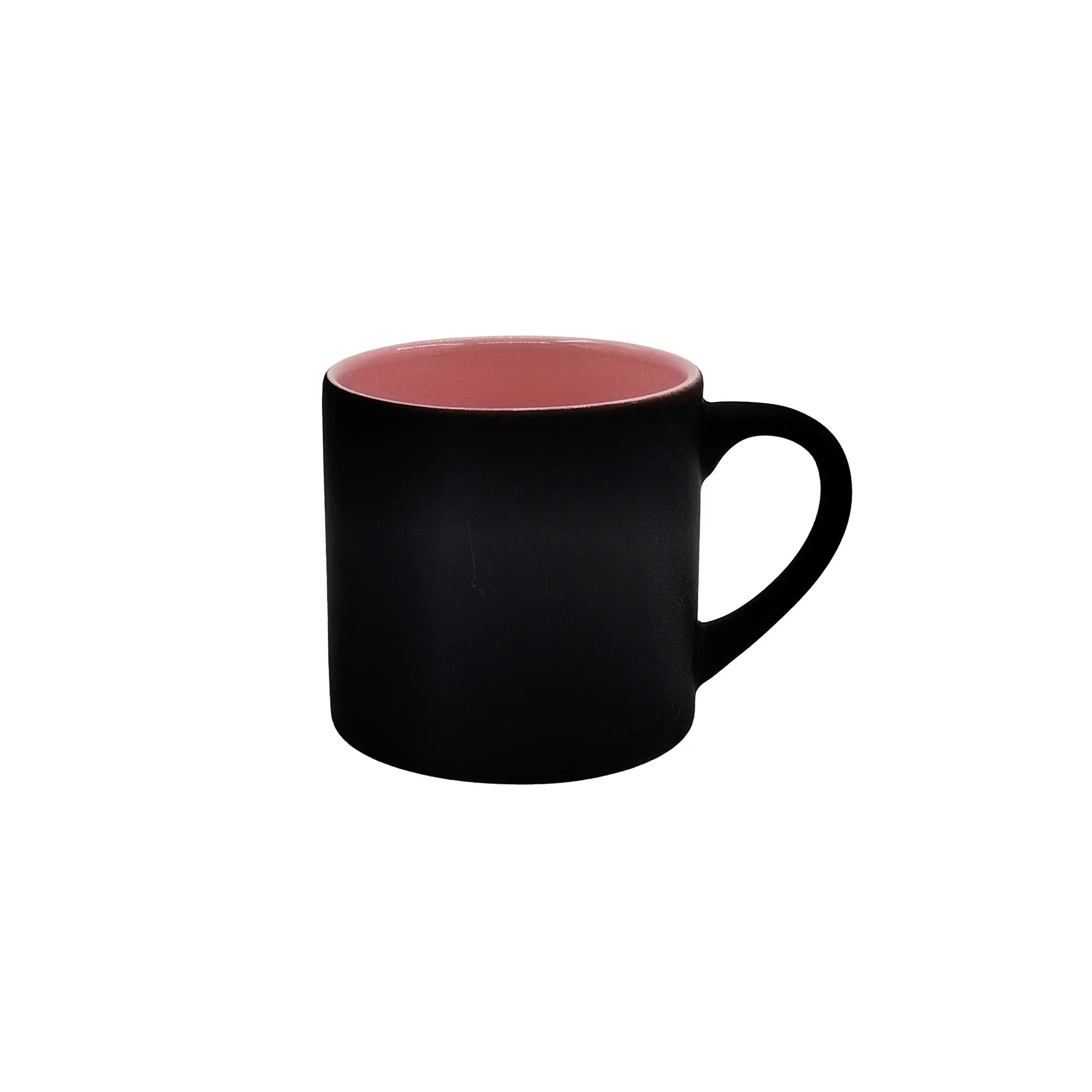 Lasertasse KONTRAST 6 oz – außen schwarz-matt, innen farbig