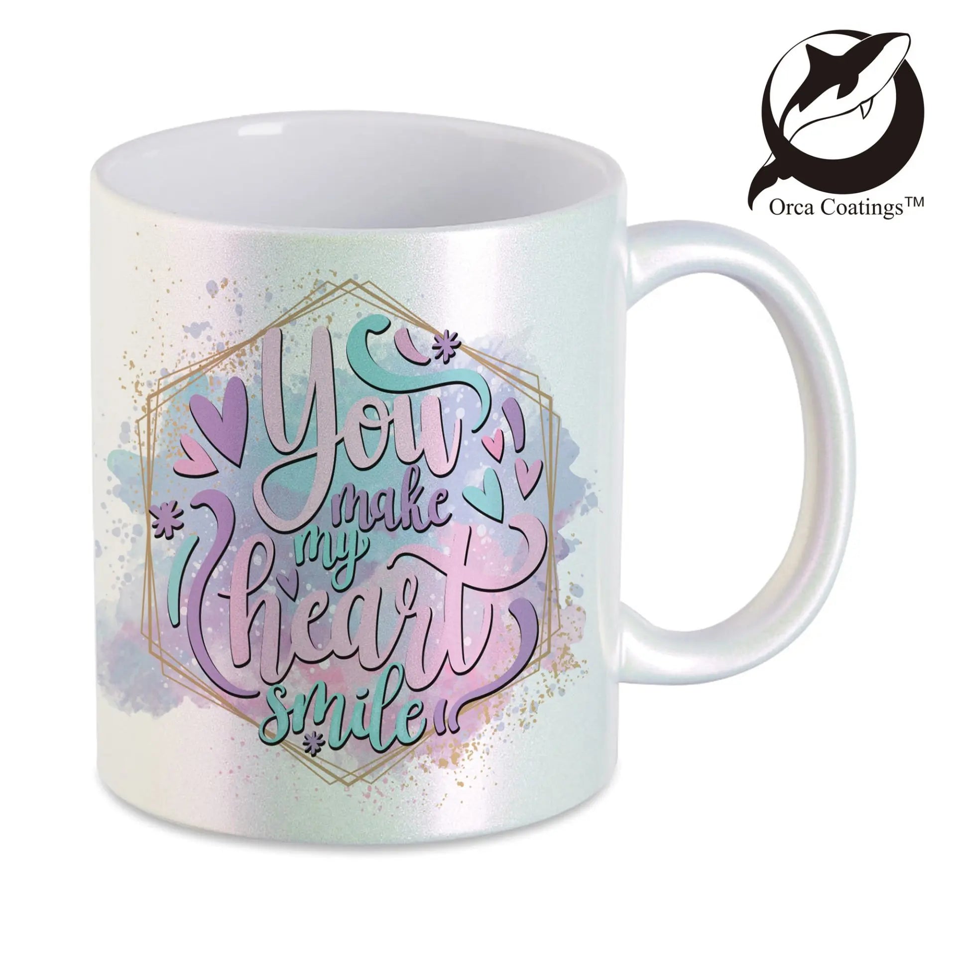 Keramiktasse Perlmutteffekt Sublimation Becher Fototasse Rohling