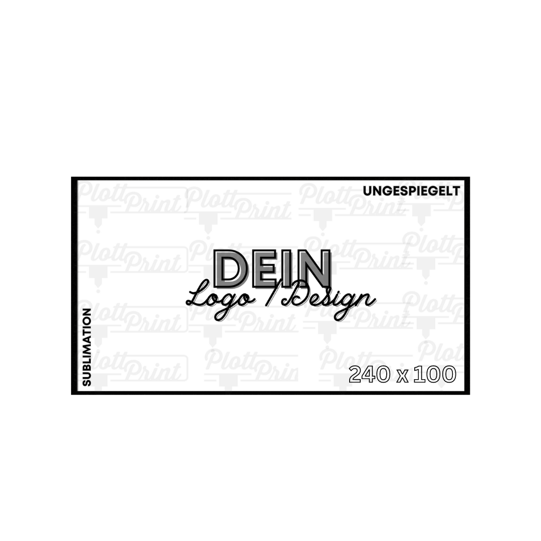 Sublimationspapier für die Sublimation mit deinem Foto, Logo oder Design bedruckt